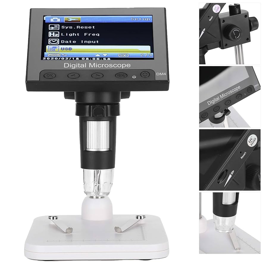 Amazon | デジタルマイクロスコープ、4.3インチDM4 1000X 2.0